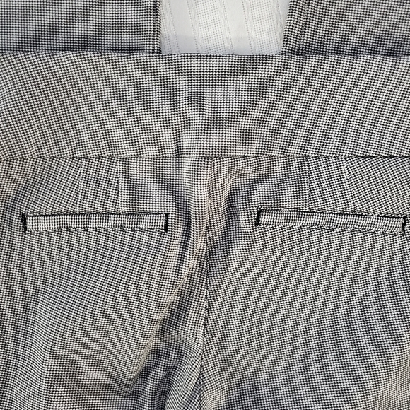 Attyre New York Black and White Houndstooth Stretchable Dress Pants Size 6 - Picture 4 of 9